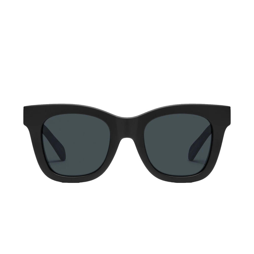 Quay After Hours Large Square Women's Sunglasses Matte Black Smoke New